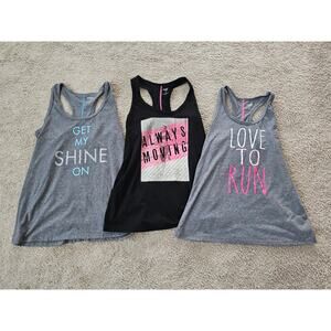 Danskin Now workout tops bundle lot of 3 womens size medium (8-10)